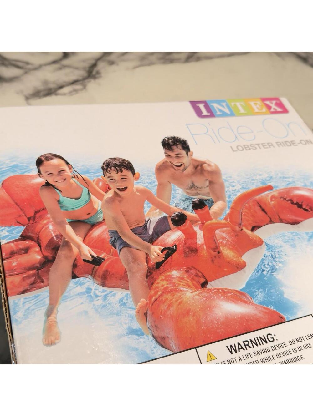 NEW Intex Ride-On Realistic Lobster Inflatable Swimming Pool Float Toy 84" 7foot